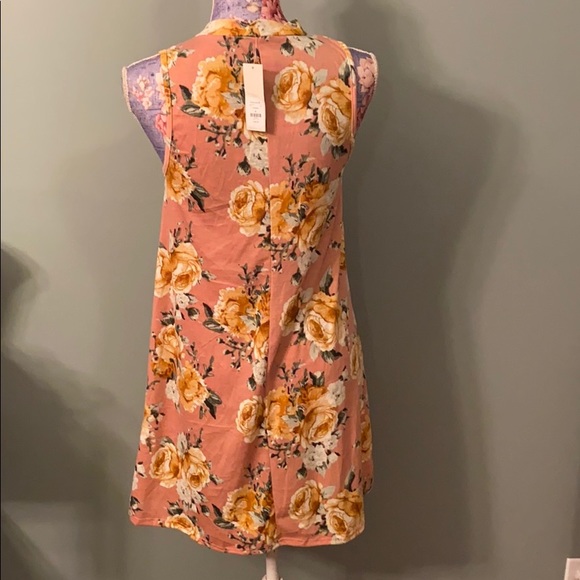 Nwt Francescas Alya XS S pink floral swing dress - Picture 6 of 6